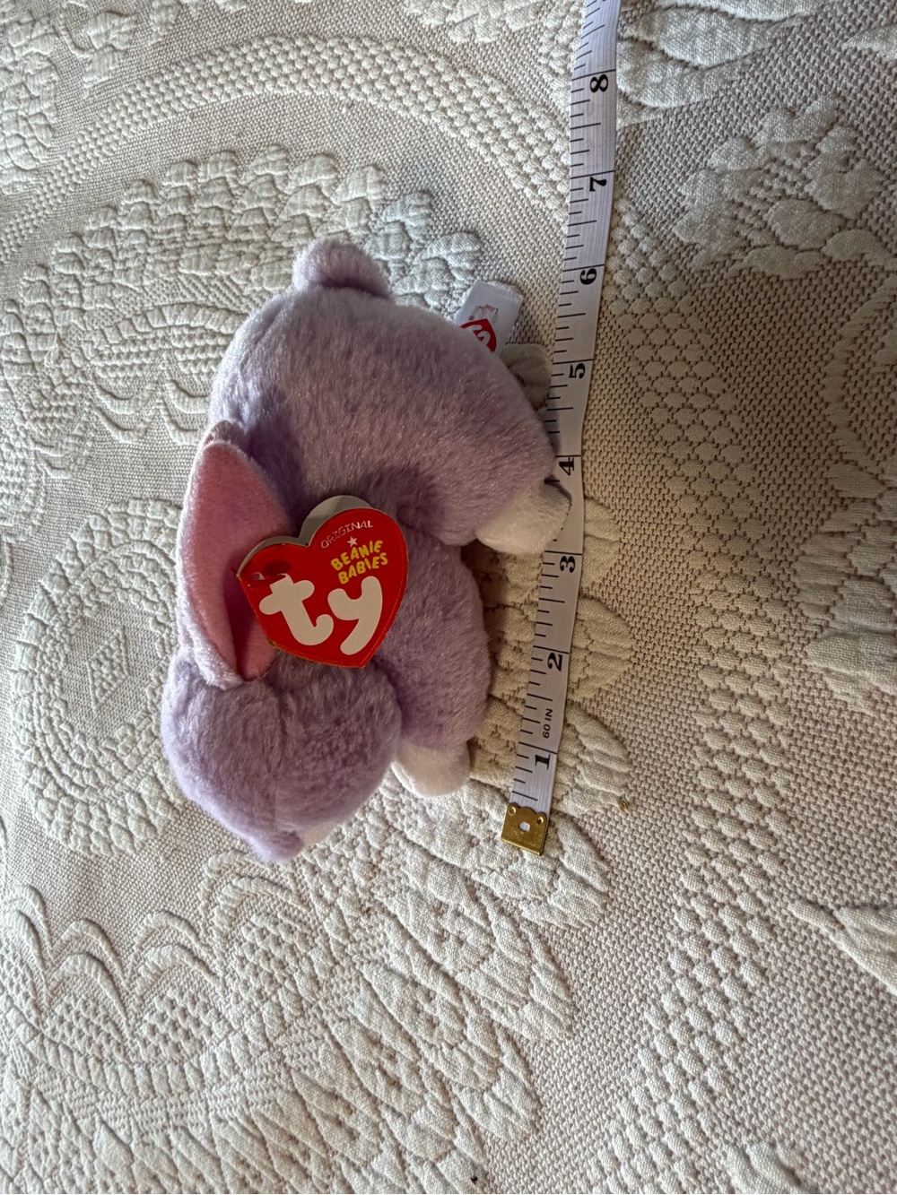 Ty Beanie Babies Lavender Plush bunny - Soft Purple Kids Accessory "Lilac"